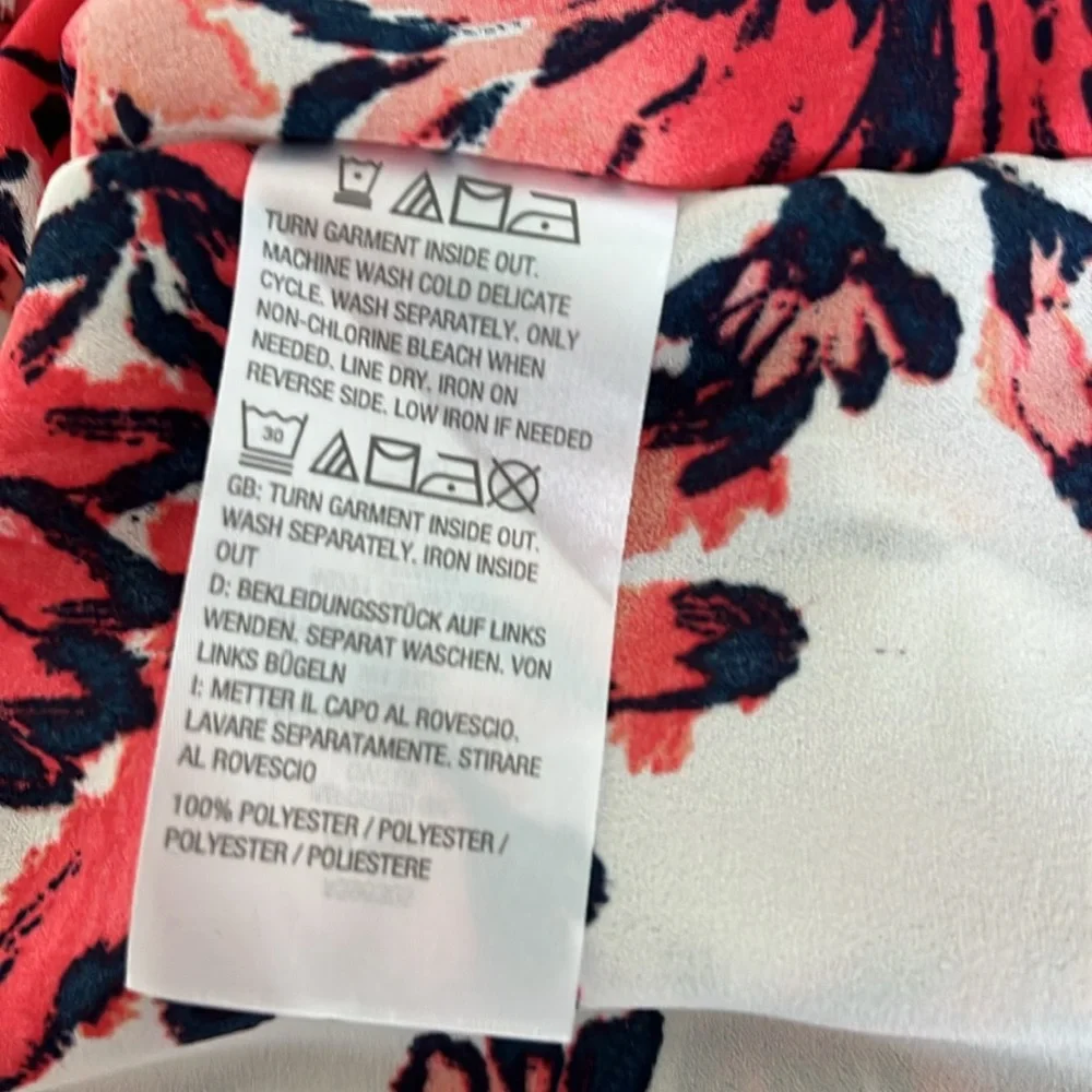 Quacker Factory Printed Caftan Top Size XS Floral